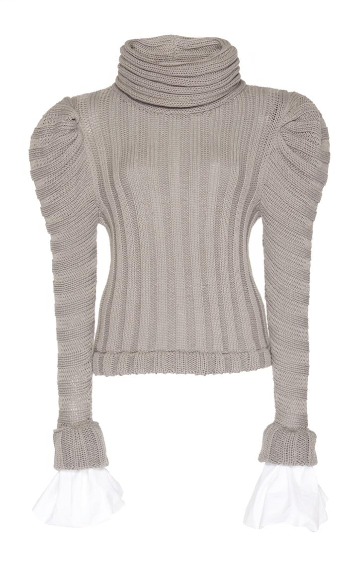 Johanna Ortiz Countess Of Greystoke Ribbed Cotton-blend Turtleneck