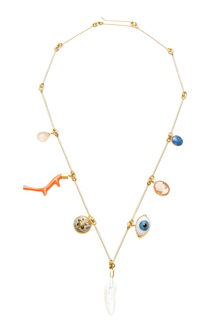Grainne Morton Seashore Gold-tone Charm Necklace
