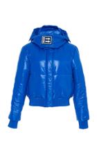 Off-white C/o Virgil Abloh High-necked Metallic Shell Puffer Jacket