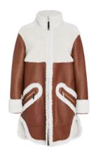 Maison Ullens Long Sleeve Shearling Coat