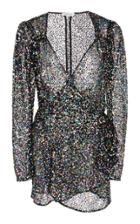 Attico Multicolor Sequined Silk-blend Pat Dress