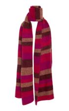 The Elder Statesman Oversized Striped Cashmere Scarf