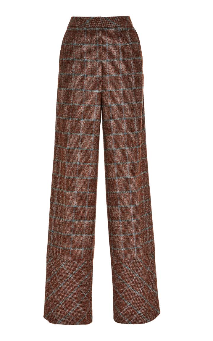 Zeynep Arcay Plaid Alpaca Trousers