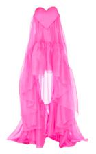 Paule Ka Heart-detail Silk Organza Gown