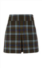 Tibi Spencer Plaid Cotton-blend Cargo Skort