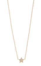 Ef Collection Star 14k Yellow-gold Diamond Choker Necklace