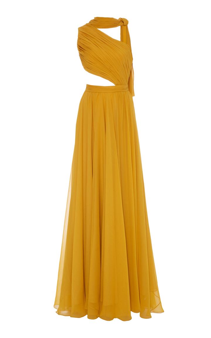 Prabal Gurung Asymmetric Drape Goddess Gown