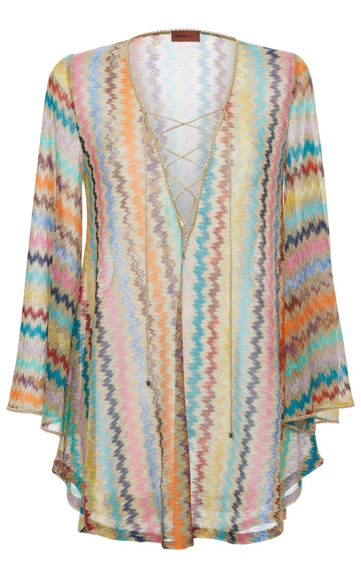Missoni Mare Chevron Long Sleeve Coverup