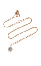 Kismet By Milka Eclectic White Diamond Small Star Rose Gold Necklace