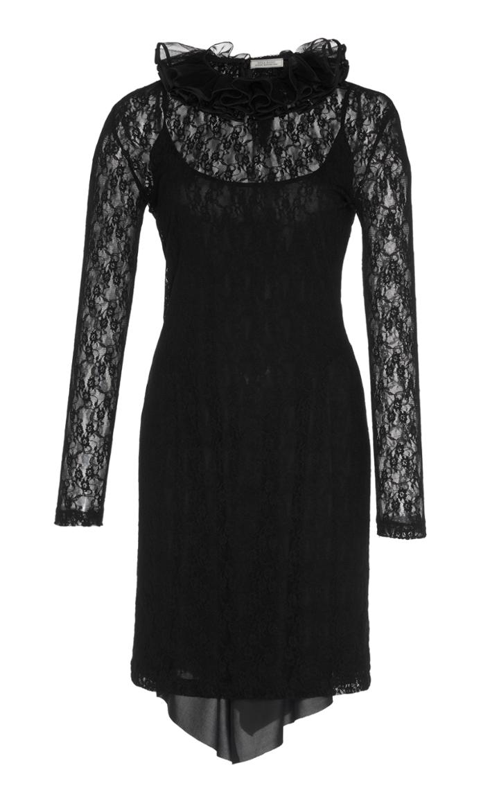 Nina Ricci Long Sleeve Lace Dress