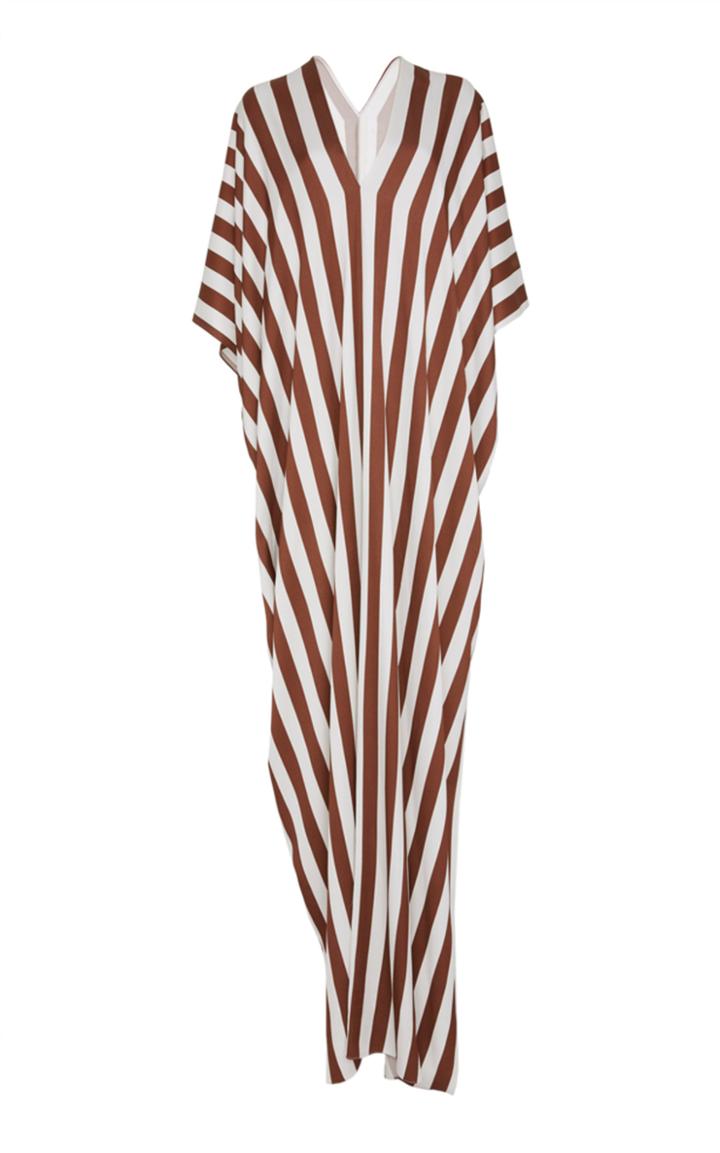Oscar De La Renta Striped Caftan