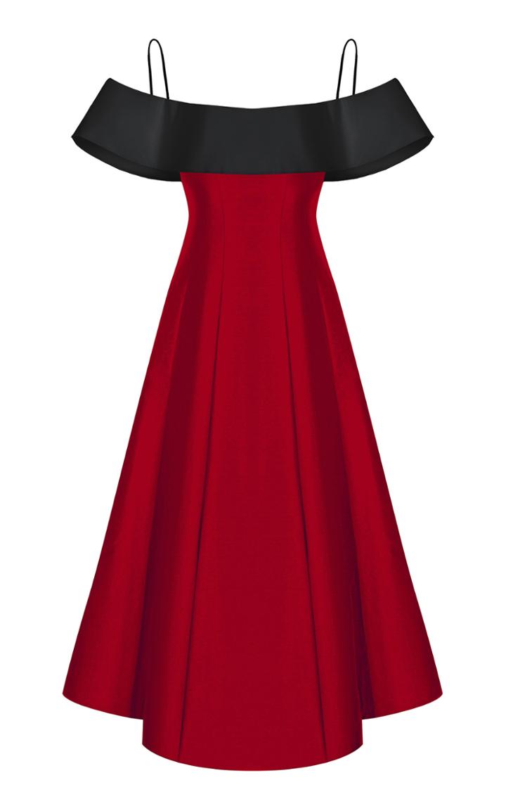 Moda Operandi Rasario Off-the-shoulder Silk Dress Size: 42