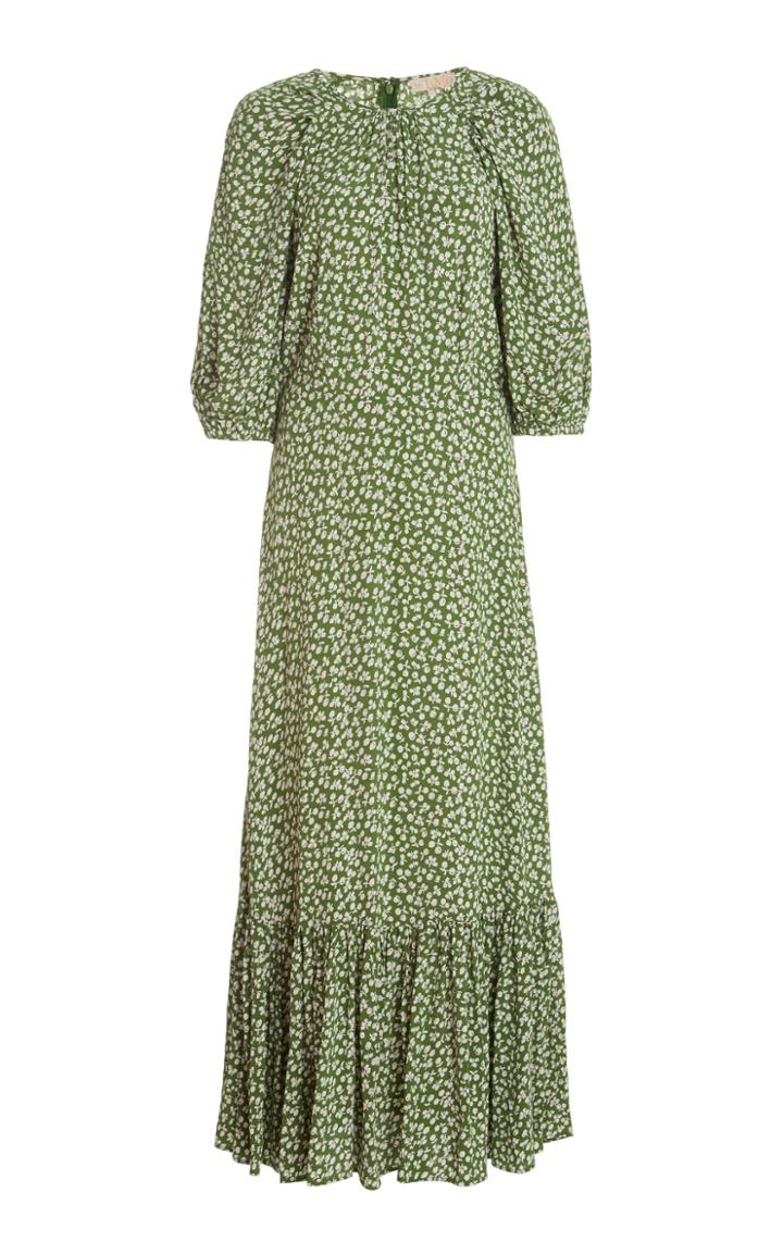 Moda Operandi Bytimo Autumn Flounce Georgette Midi Dress