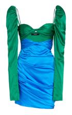 The Bar Long Sleeve Twist Top Dress