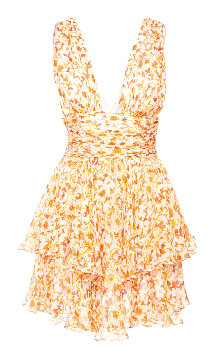 Caroline Constas Paros Chiffon Dress