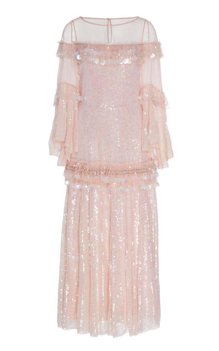 Moda Operandi Temperley London Sylvan Paillette-embellished Sequined Silk Dress Size