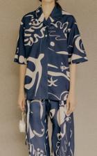 Moda Operandi Low Classic Oversized Printed Crepe Camp-collar Shirt