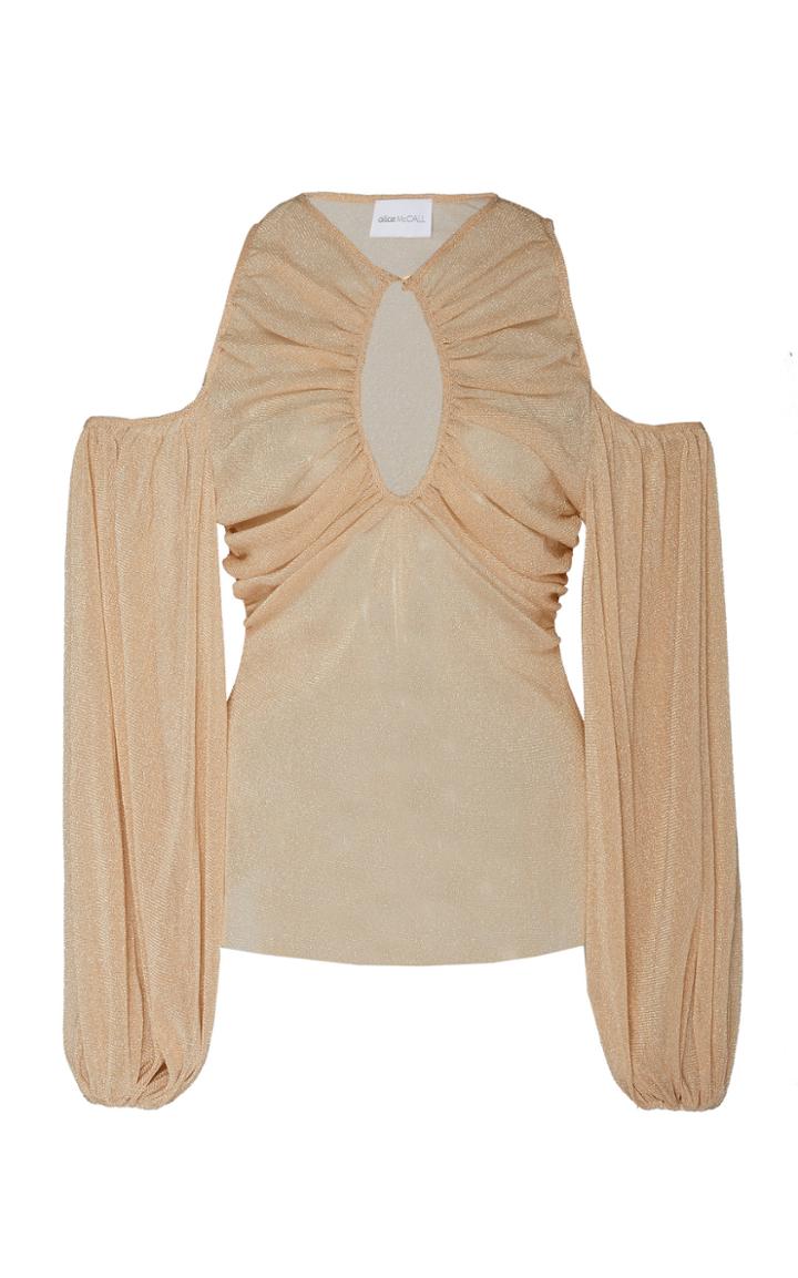 Alice Mccall Spell Cold-shoulder Lurex Top