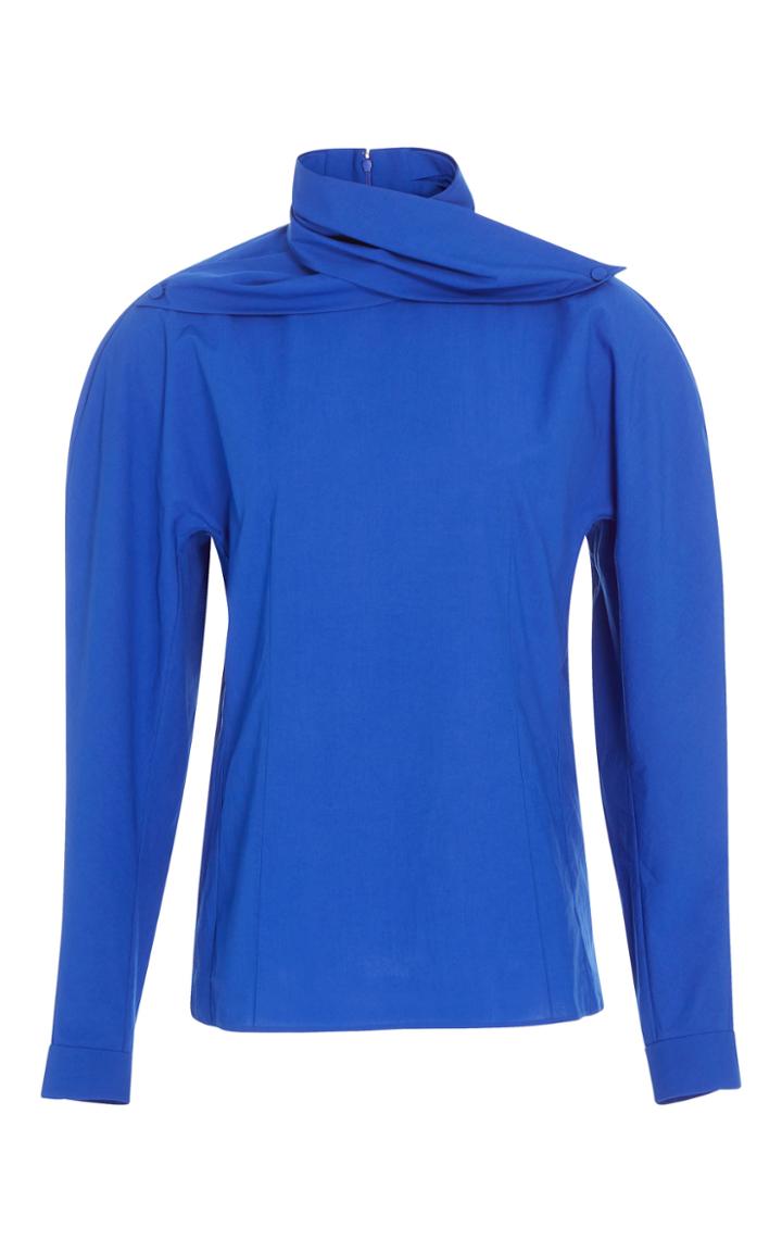 Delpozo Draped Collar Shirt