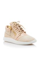 Giuseppe Zanotti Leather-trimmed Suede Sneakers