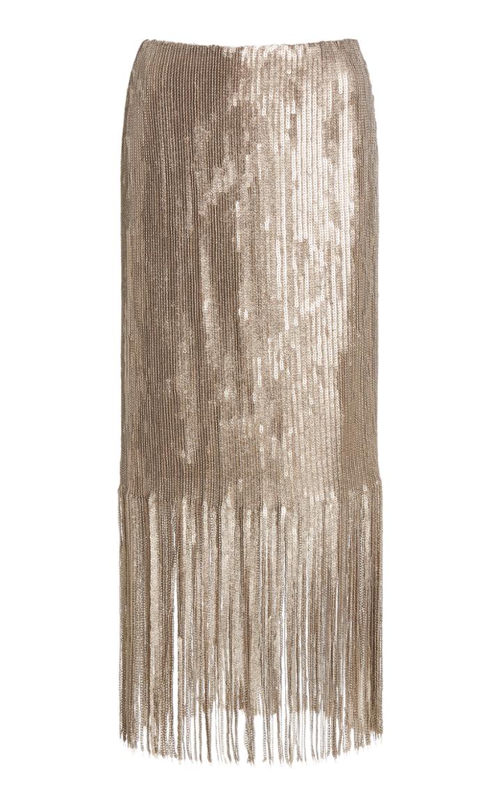 Moda Operandi Christian Siriano Sequin Fringe Skirt