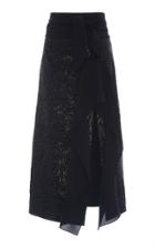 Michael Kors Collection Paillette Slashed Ruffle Skirt