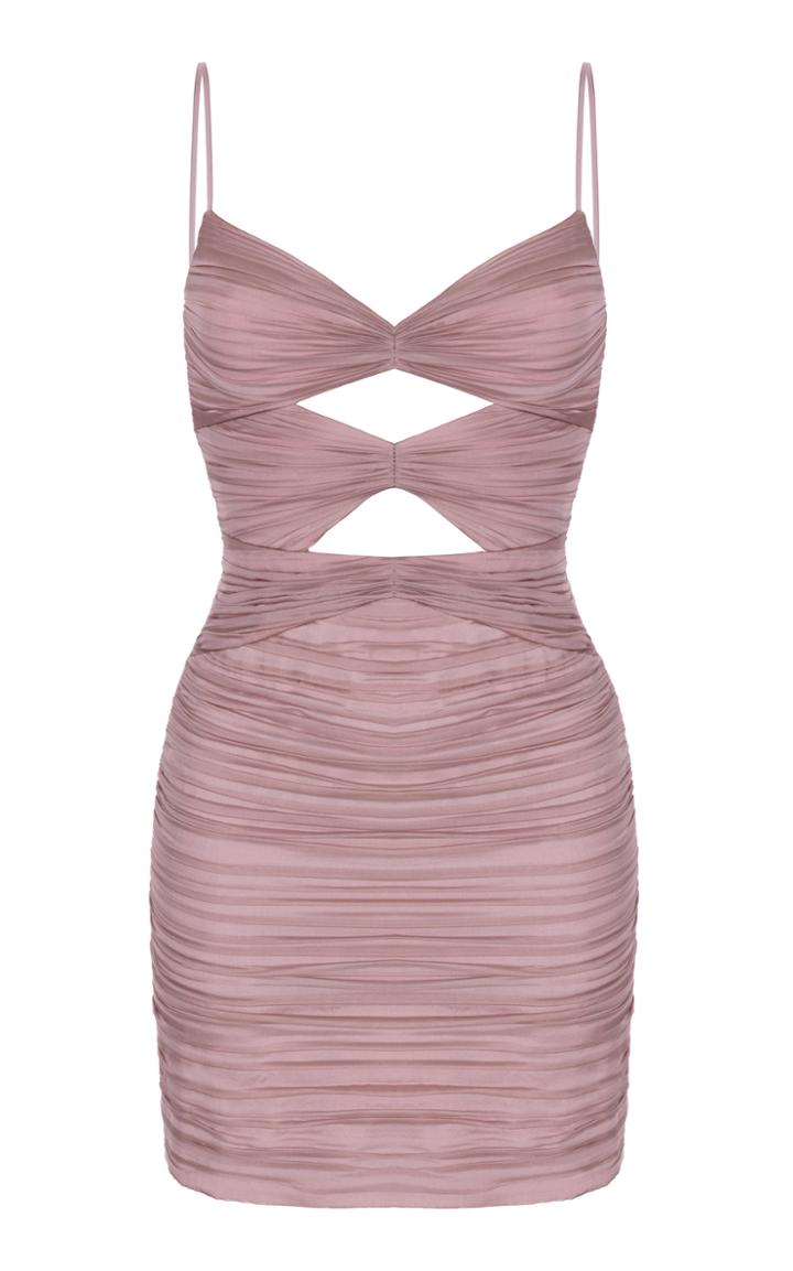Rasario Cutout Silk-chiffon Mini Dress