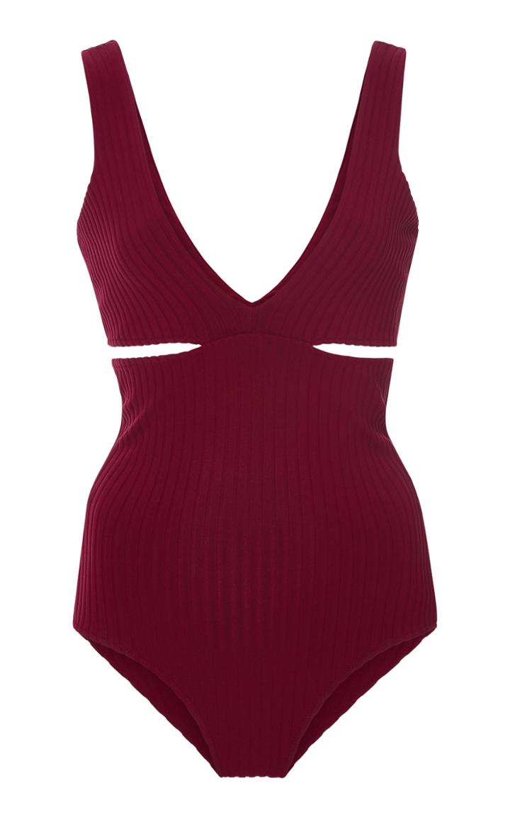 Araks Ursa Cutout Ribbed Swimsuit Size: Xs