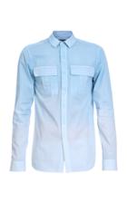 Balmain Gradient-dyed Cotton Poplin Military Shirt