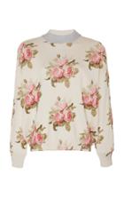 Paco Rabanne Floral-print Cotton-blend Sweatshirt Size: Xs