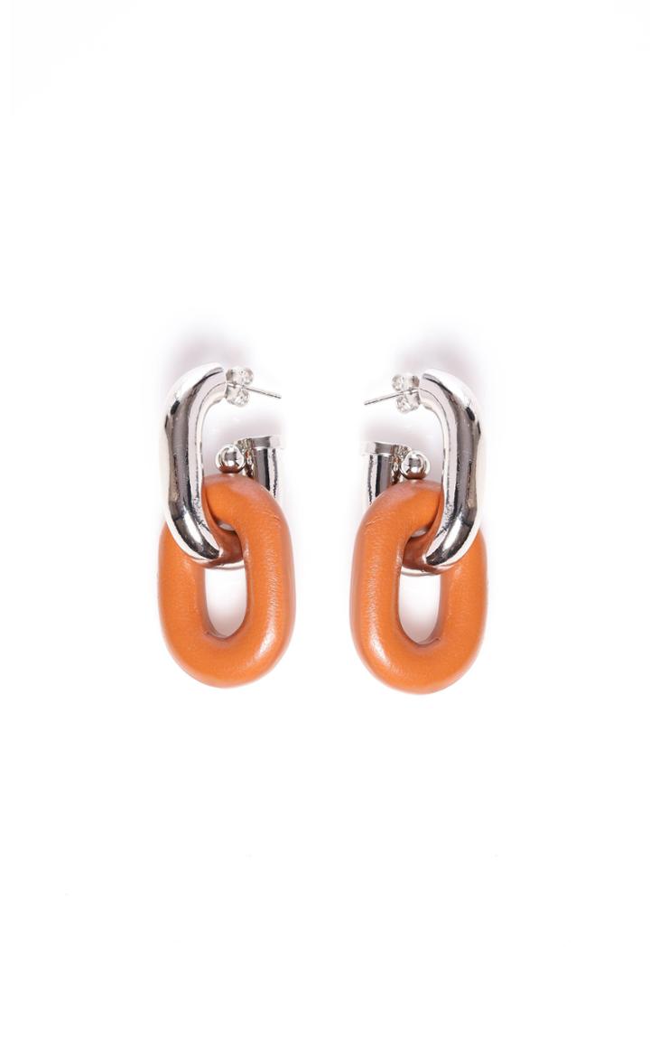 Moda Operandi Paco Rabanne Contrasting Link Statement Earrings