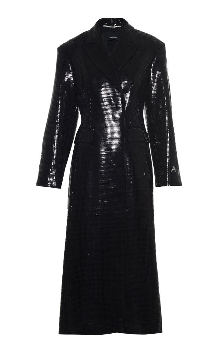 Moda Operandi Anouki Matrix Sparkling Long Lined Coat