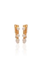 Marco Panconesi For Peter Pilotto Medium Double Hoop Pearl Earring
