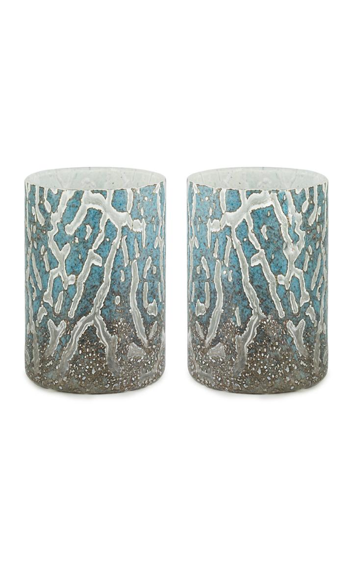 Moda Operandi Stories Of Italy Set Of 2 Crackl Denim Glasses