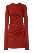Marina Moscone Ruched Jersey Mini Dress Size: Xs