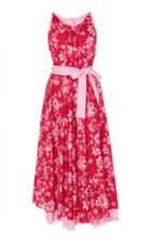 Gl Hrgel Printed Sleeveless Midi Dress