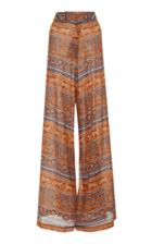 Johanna Ortiz Exclusive Egyptian Conceptuality Printed Broadcloth Wide-leg Pants