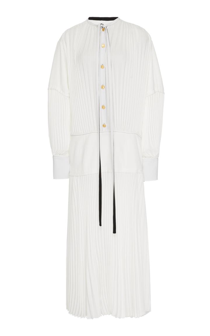 Proenza Schouler Pleated Chiffon Maxi Dress
