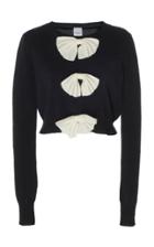 Madeleine Thompson Vulcan Bow-accented Cashmere Sweater