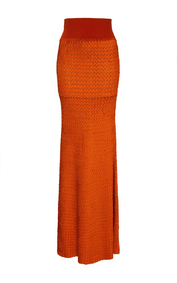 Pepa Pombo Detailed Maxi Pencil Skirt
