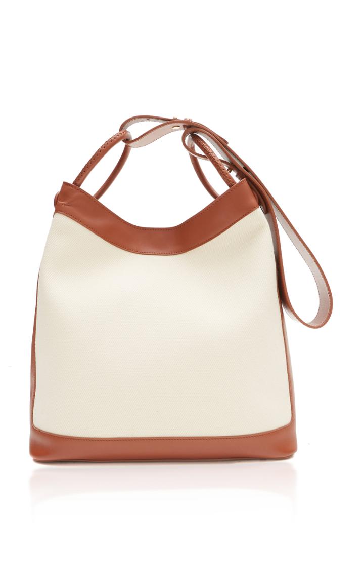 Elleme Vosges Leather And Canvas Shoulder Bag