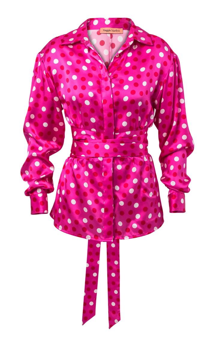 Maggie Marilyn Choose Your Direction Polka Dot Shirt