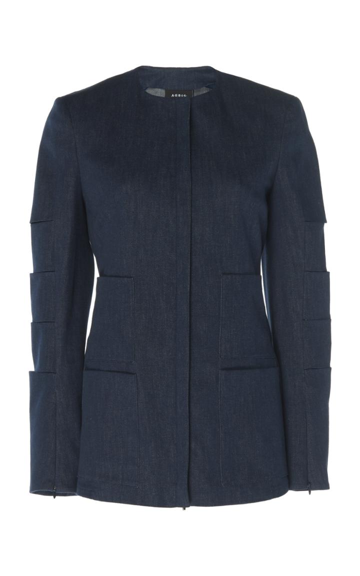 Moda Operandi Akris Gera Slit-sleeve Denim Jacket Size: 2