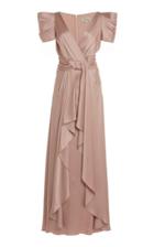Moda Operandi Temperley London Brigitte Draped Satin Maxi Wrap Dress