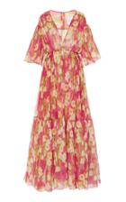 Moda Operandi Carolina Herrera Silk Cape Gown Size: 2