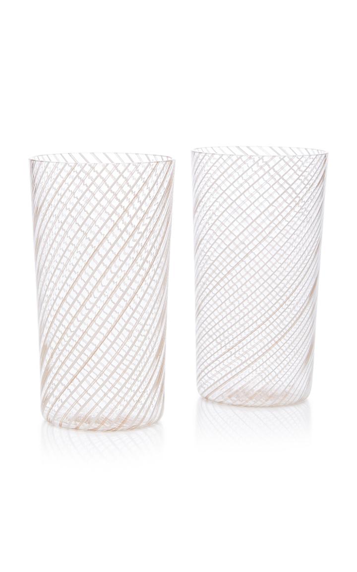 Linea Valentina Set-of-two Filigree Tall Glasses