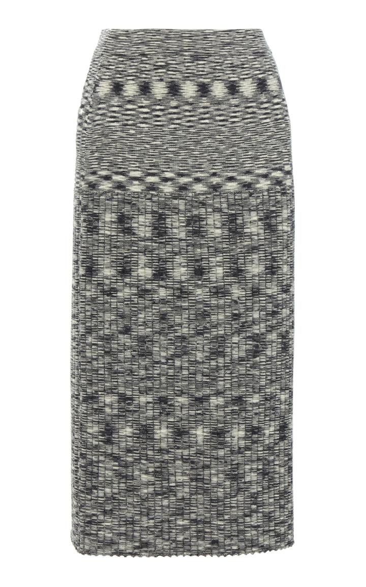 Moda Operandi Joseph Space-dyed Wool Midi Skirt