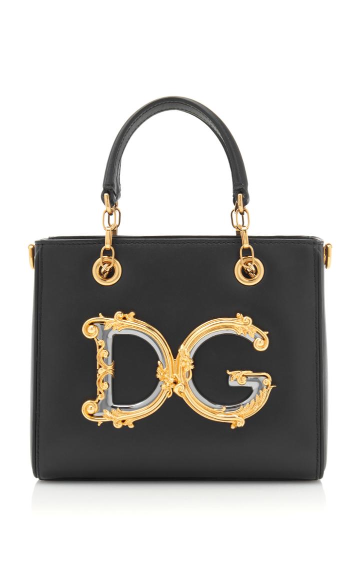 Dolce & Gabbana Logo-embellished Leather Handbag