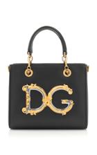 Dolce & Gabbana Logo-embellished Leather Handbag