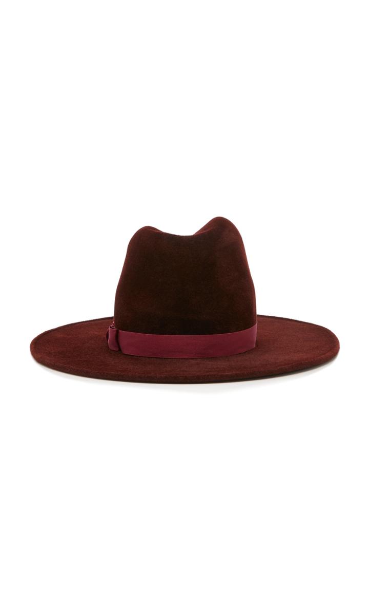Yestadt Millinery Exclusive Peaks Wide-brimmed Felt Fedora